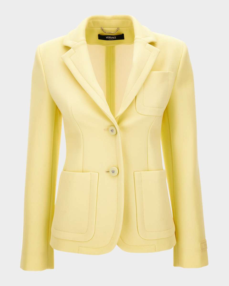 Grain De Poudre Scuba Single-Breasted Jacket